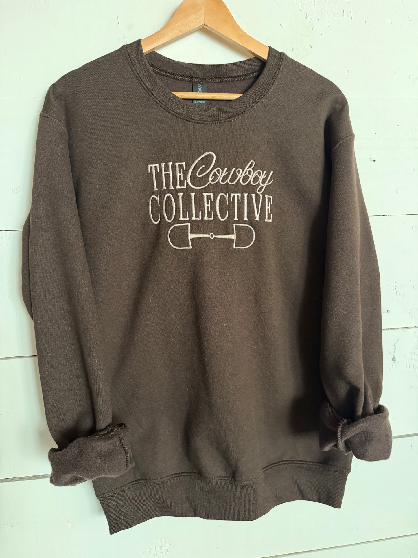 THE COWBOY COLLECTIVE CREWNECK - BROWN