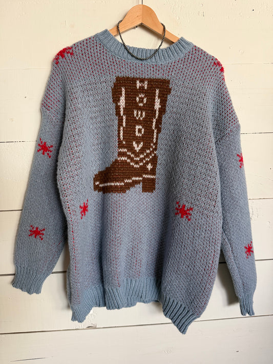 THE COWBOY BLUES SWEATER